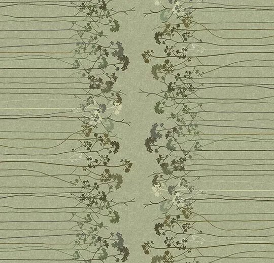 Flotex Hospitality & Leisure Floral Elder Border Pistachio Sheet - 254202 200