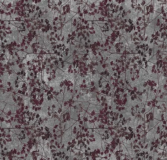 Flotex Hospitality & Leisure Floral Vivienne Lie-de-vin Sheet - 248005 200
